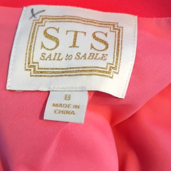 Sail To Sable Pink Ruffled Dress Size 8/ NWOT - Picture 11 of 12